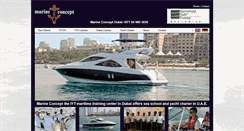 Desktop Screenshot of marine-charter-concept.com
