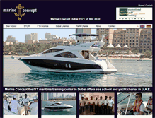 Tablet Screenshot of marine-charter-concept.com